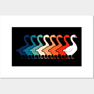 Retro Goose 70s 80s Vintage Funny Goose Posters and Art